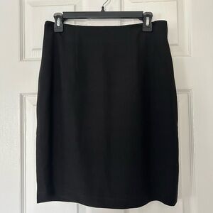 VINTAGE Lightweight Black Pencil Skirt